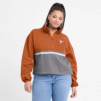 Women's Fanatics Texas Orange Longhorns Fleece Half-Zip Jacket