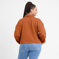 Veste polaire à demi-zip Fanatics Texas Orange Longhorns pour femmes