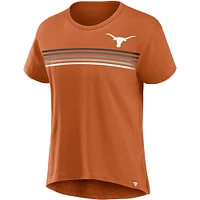 T-shirt coupe-cravate Fanatics Texas Orange Longhorns pour femmes