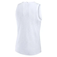 Women's Fanatics White Texas Longhorns Activate Slub Tank Top