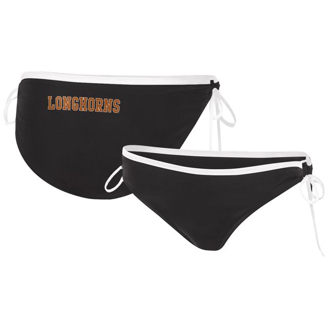 Bas de bikini noir Texas Longhorns Perfect Match G-III 4Her by Carl Banks pour femmes