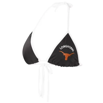 Texas Longhorns G-III 4Her by Carl Banks Women's Perfect Match Bikini Top - Black