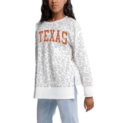 Texas Longhorns Gameday Couture Women's Side-Slit French Terry Crewneck Sweatshirt - Gray