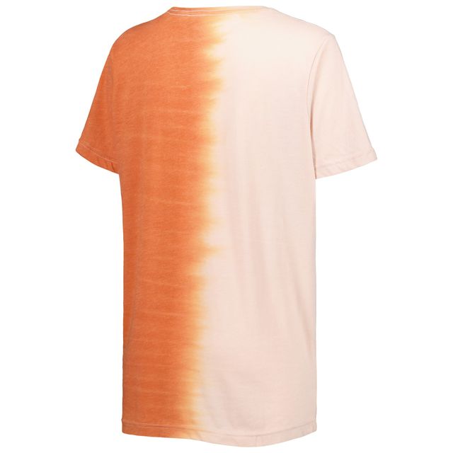 T-shirt Gameday Couture Texas Orange Longhorns Find Your Groove Split-Dye pour femme