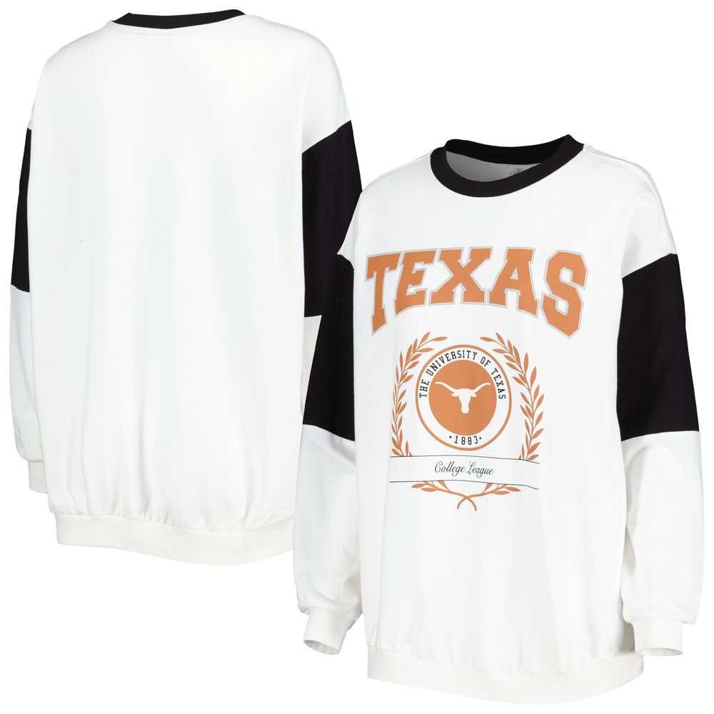 Gameday Couture Women's Gameday Couture White Texas Longhorns It's A Vibe Dolman  Pullover Sweatshirt