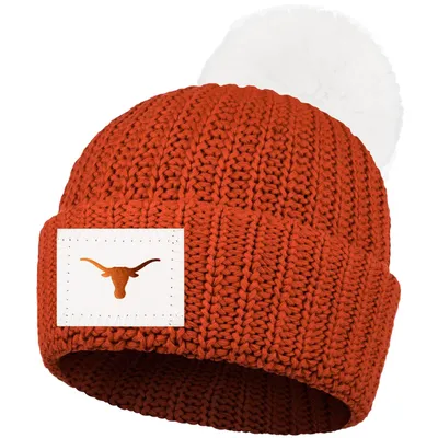 Texas Longhorns Love Your Melon Women's Cuffed Pom Knit Hat - Texas Orange