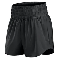 Short taille haute Nike Texas Longhorns Performance One pour femme, noir