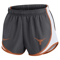 Short de performance Nike Spring Break Tempo pour femme, charbon bois, Texas Longhorns