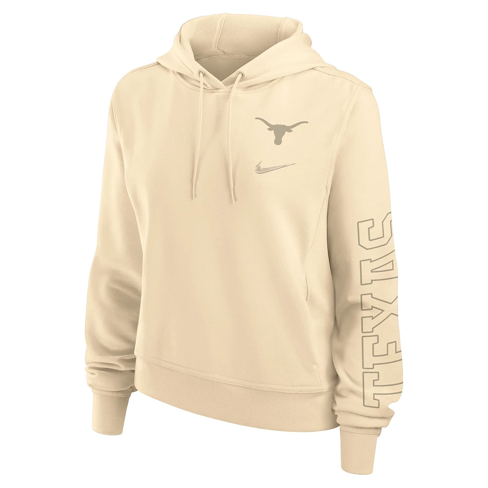 Sweat à capuche Nike Tan Texas Longhorns One Performance pour femme