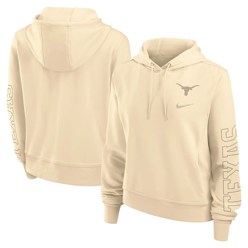 Sweat à capuche Nike Tan Texas Longhorns One Performance pour femme