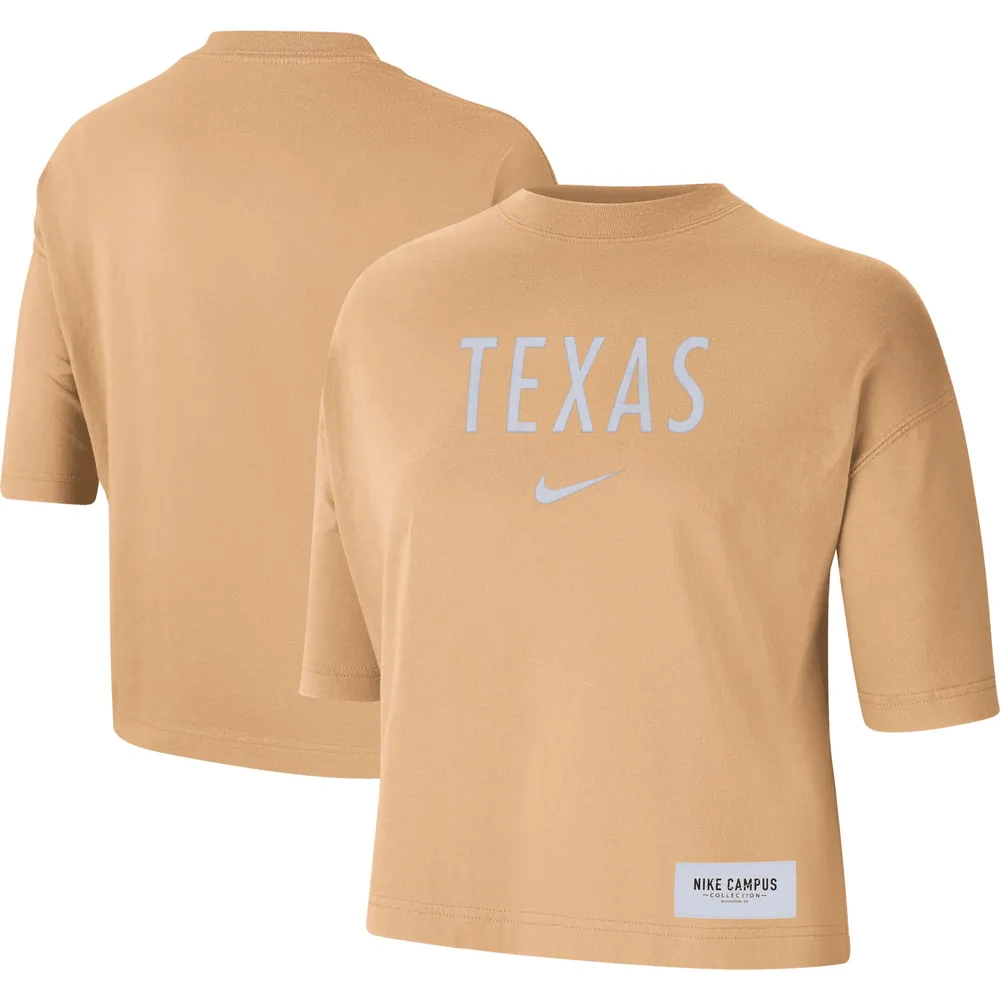 Personas con discapacidad auditiva Novelista mosquito Lids Texas Longhorns Nike Women's Earth Tones Washed Boxy T-Shirt - Orange  | Green Tree Mall