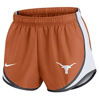 Women's Nike Texas Orange Longhorns Spring Break Tempo Performance Shorts