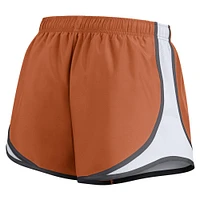 Women's Nike Texas Orange Longhorns Spring Break Tempo Performance Shorts