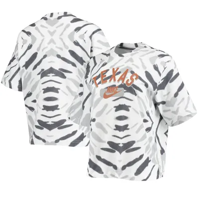 Texas Longhorns Nike Women's Festival Tie-Dye Boxy T-Shirt - White