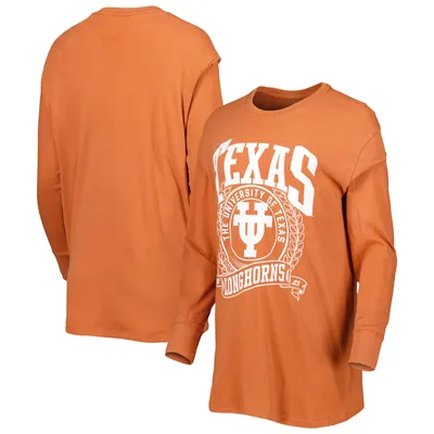 Texas Longhorns Pressbox Women's Big Country Laurels Long Sleeve T-Shirt - Orange