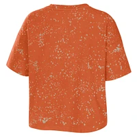 T-shirt orange brûlé à motif éclaboussures Texas Longhorns pour femme WEAR by Erin Andrews