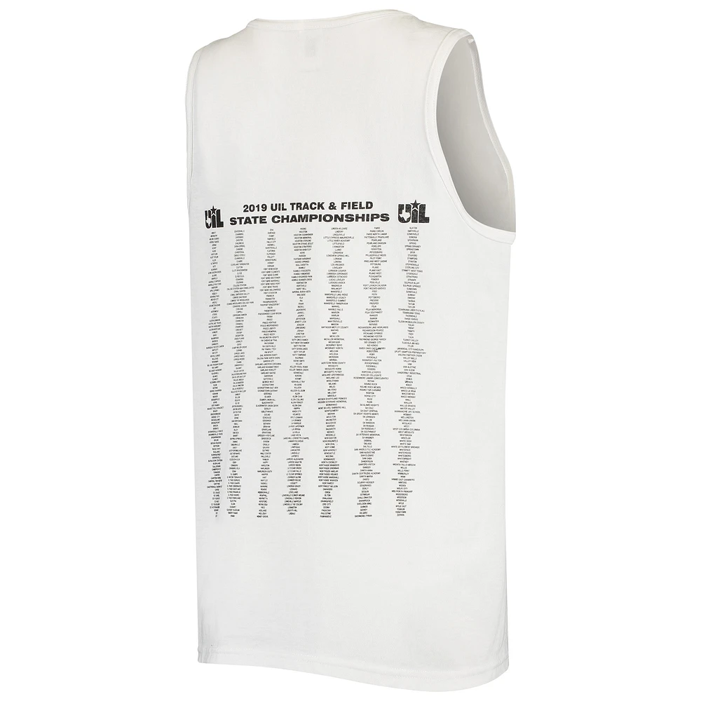 Women's White 2019 UIL State Track & Field Championships Tank Top