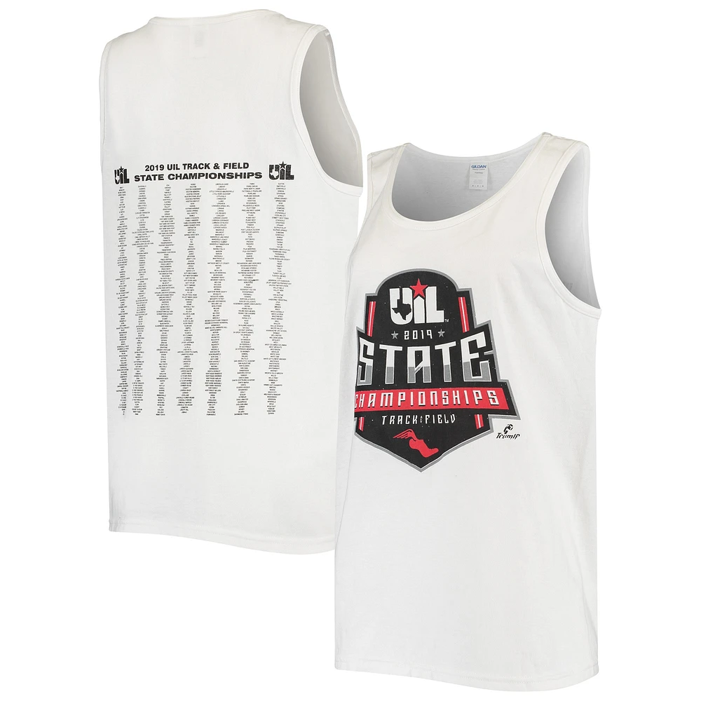 Women's White 2019 UIL State Track & Field Championships Tank Top