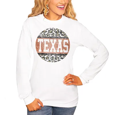 Texas Longhorns Women's Scoop & Score Long Sleeve T-Shirt - White