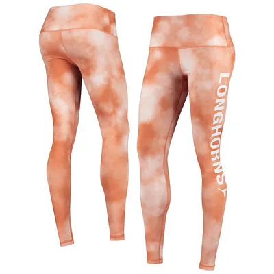 Texas Longhorns ZooZatz Women's Cloud Dye Mist Leggings - Orange