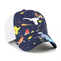 Youth '47  Navy Texas Longhorns Space Dino Clean Up Adjustable Hat