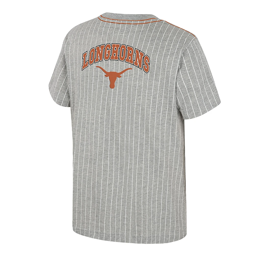 T-shirt de baseball Airball gris chiné du Colisée pour jeunes des Texas Longhorns