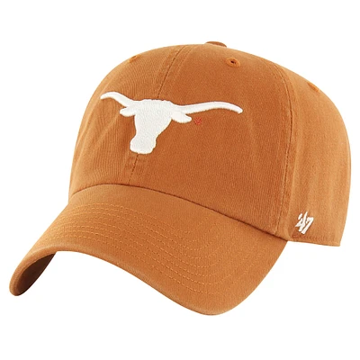 Youth '47 Texas Orange Texas Longhorns Clean Up Adjustable Hat