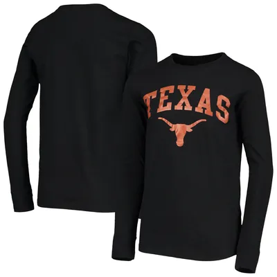 Texas Longhorns Youth Arch Over Logo Long Sleeve T-Shirt - Black