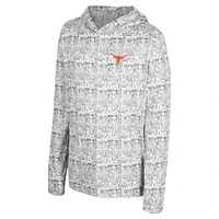 Youth Colosseum Black Texas Longhorns All-Over Print Hoodie