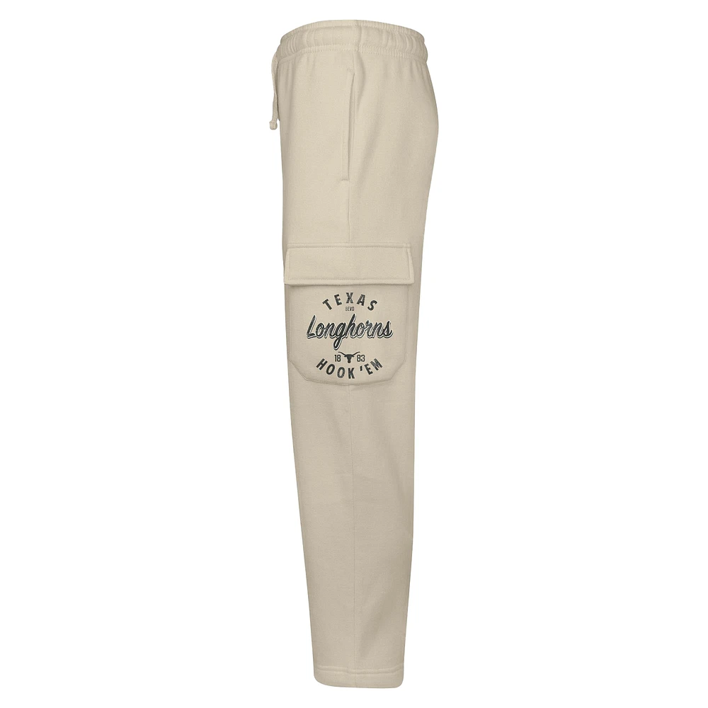 Youth Cream Texas Longhorns All Around The World Fleece Sweatpants