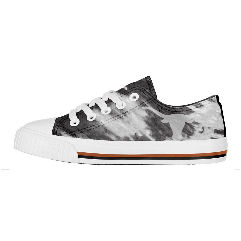 Youth FOCO Texas Longhorns Tie-Dye Canvas Sneakers