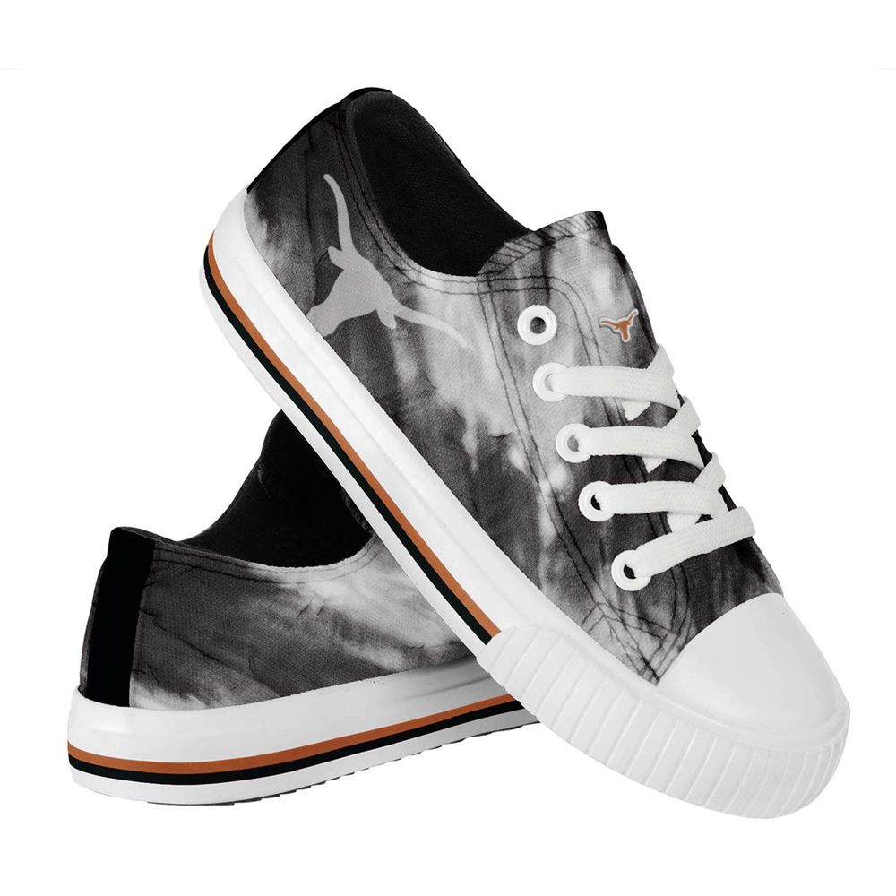 Youth FOCO Texas Longhorns Tie-Dye Canvas Sneakers