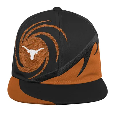 Texas Longhorns Mitchell & Ness Youth Spiral Snapback Hat - Orange/Black