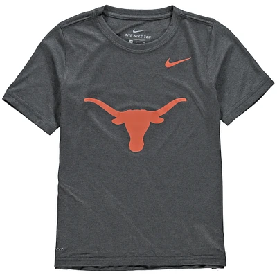 T-shirt Nike Texas Longhorns Performance Legend avec logo anthracite pour jeune