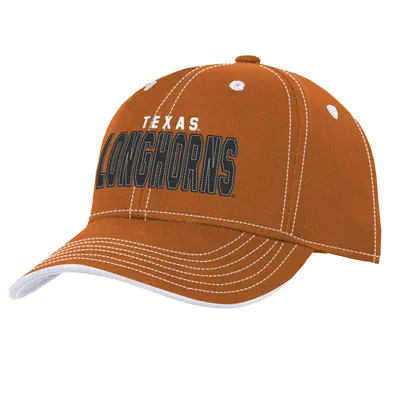 Texas Longhorns Youth Old School Slouch Adjustable Hat - Texas Orange