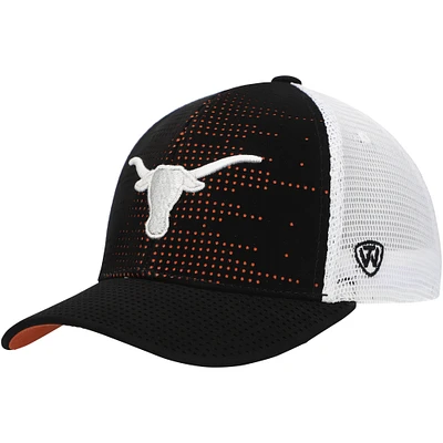 Casquette ajustable noire/blanche pour jeunes, motif Texas Longhorns, Top of the World