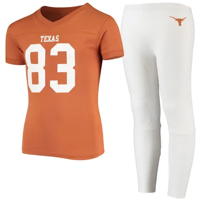 Texas Longhorns Wes & Willy Youth Team Football Pajama Set - Orange/White