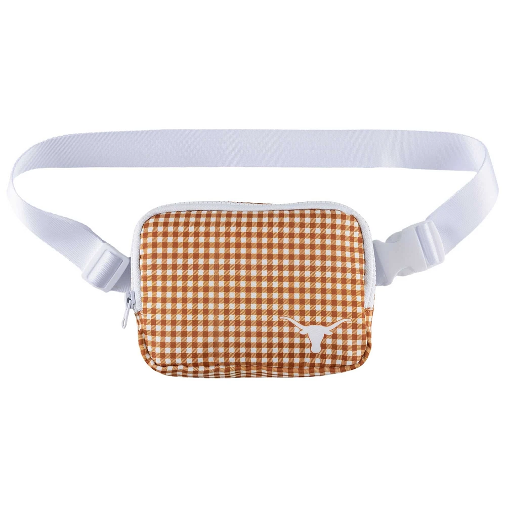 ZooZatz Texas Longhorns Gingham Fanny Pack