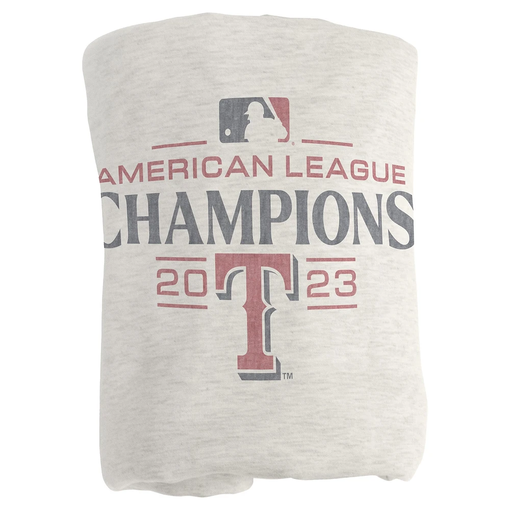 Couverture sweat-shirt des Texas Rangers 2023 Champions de la Ligue américaine 54" x 84"