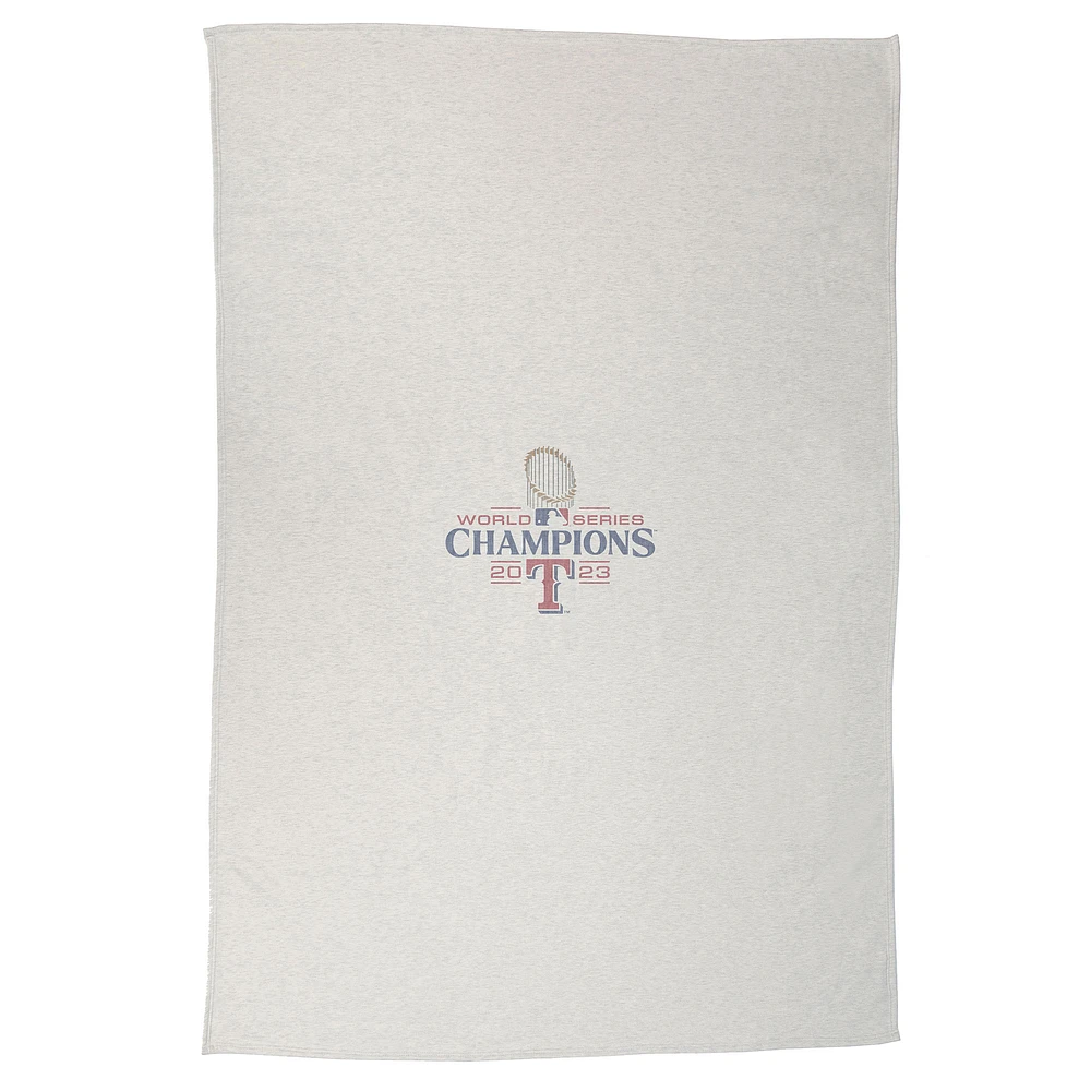 Couverture sweat-shirt sublimée Texas Rangers 2023 Champions de la Série mondiale 54" x 84"