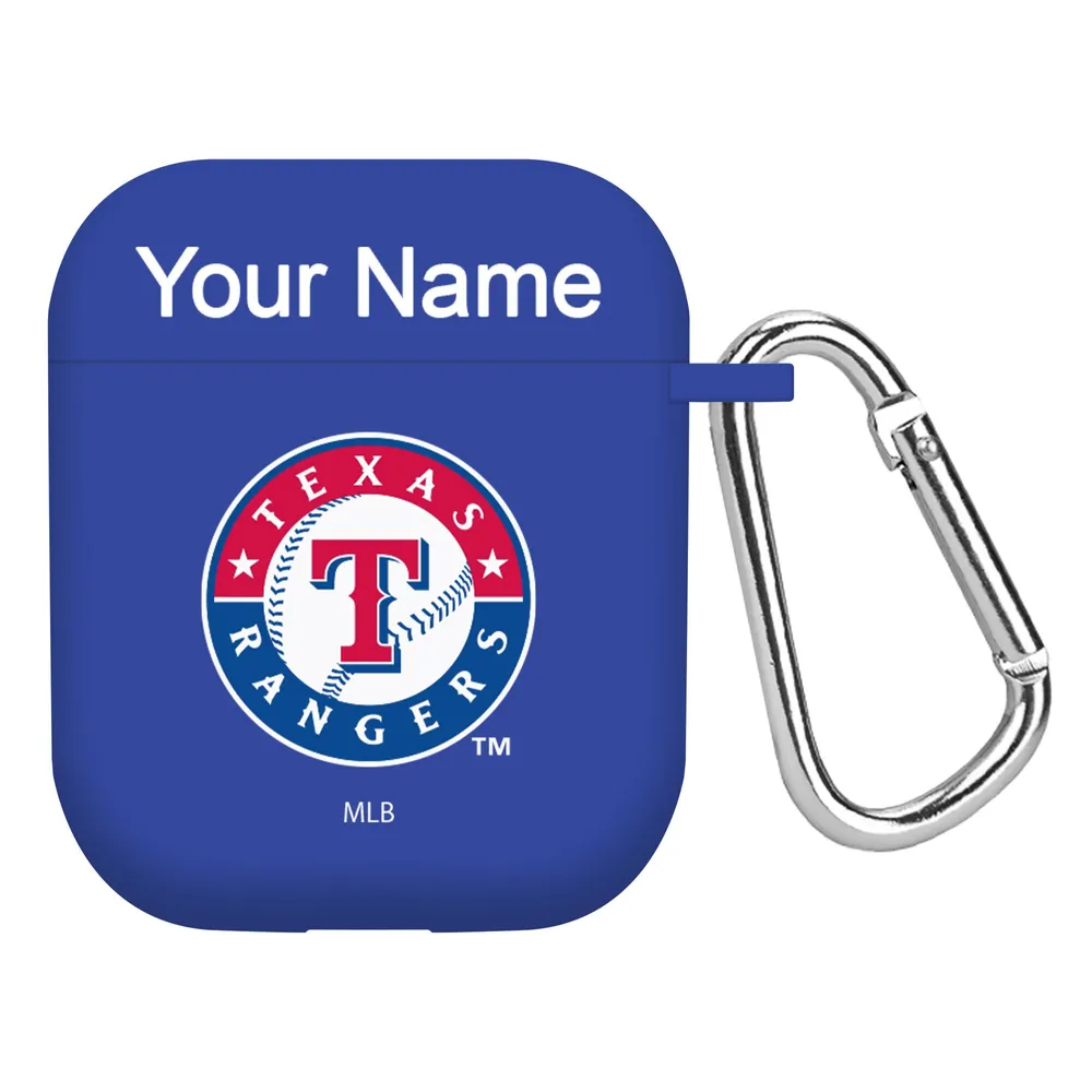 Lids Texas Rangers Personalized Silicone AirPods Case Cover