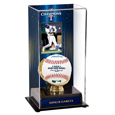 Adolis Garcia Texas Rangers 2023 American League Champions Sublimated Display Case with Image
