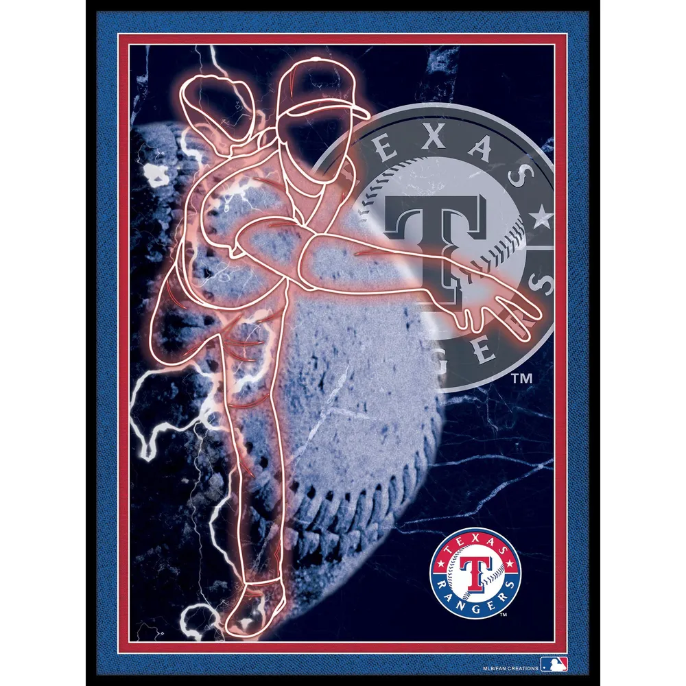 Lids Texas Rangers Fanatics Authentic Black Framed Logo Jersey