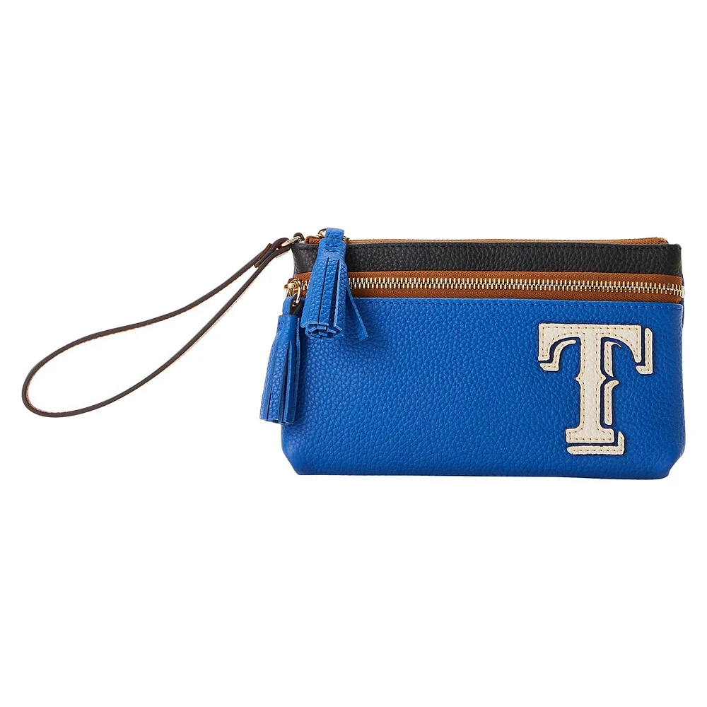 Dooney & Bourke Texas Rangers Infield Double-Zip Wristlet