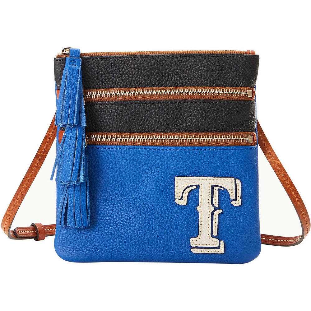 Dooney & Bourke Texas Rangers Infield Triple Zip Crossbody Purse