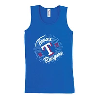 Girls Youth Soft as a Grape Royal Texas Rangers Tank Top