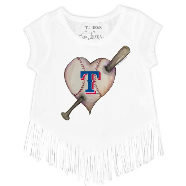 Lids Texas Rangers Tiny Turnip Women's Blooming Baseballs T-Shirt