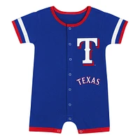 Infant  Blue Texas Rangers Double Hit Coverall 2-Piece Set