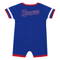 Infant  Blue Texas Rangers Double Hit Coverall 2-Piece Set