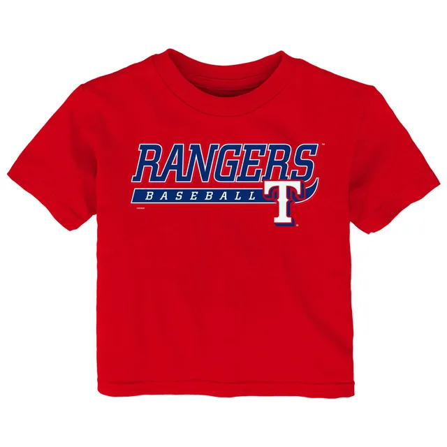 Lids Texas Rangers Youth V-Neck T-Shirt - White/Royal